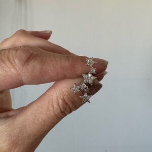 Silver Star stud for piercing